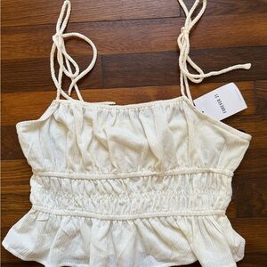 Forever 21 white crop top
